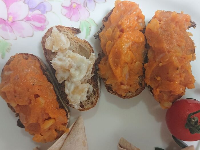 Setting クルトンに載せる