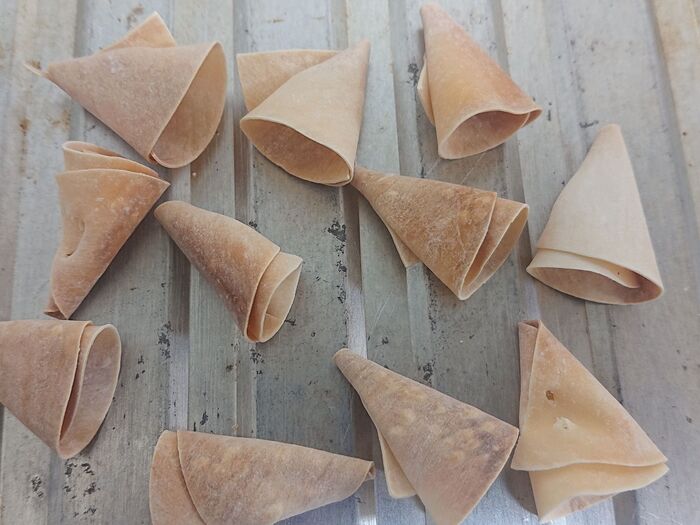 160度のオーブンで乾燥焼き