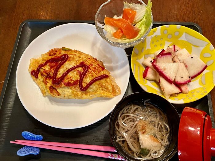 大豆ミートでオムライス