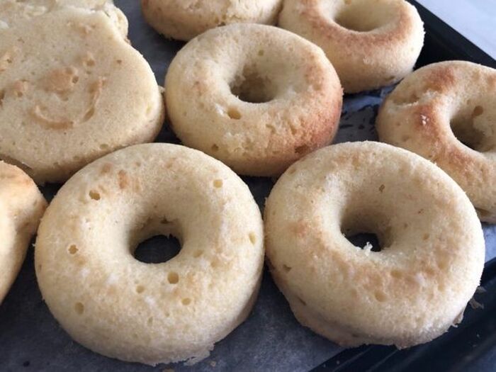強力粉消費!強力粉で作る揚げない焼きドーナツ