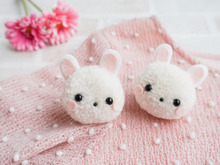 【手芸動画】毛糸うさぎの作り方(ブローチ・ヘアクリップ)