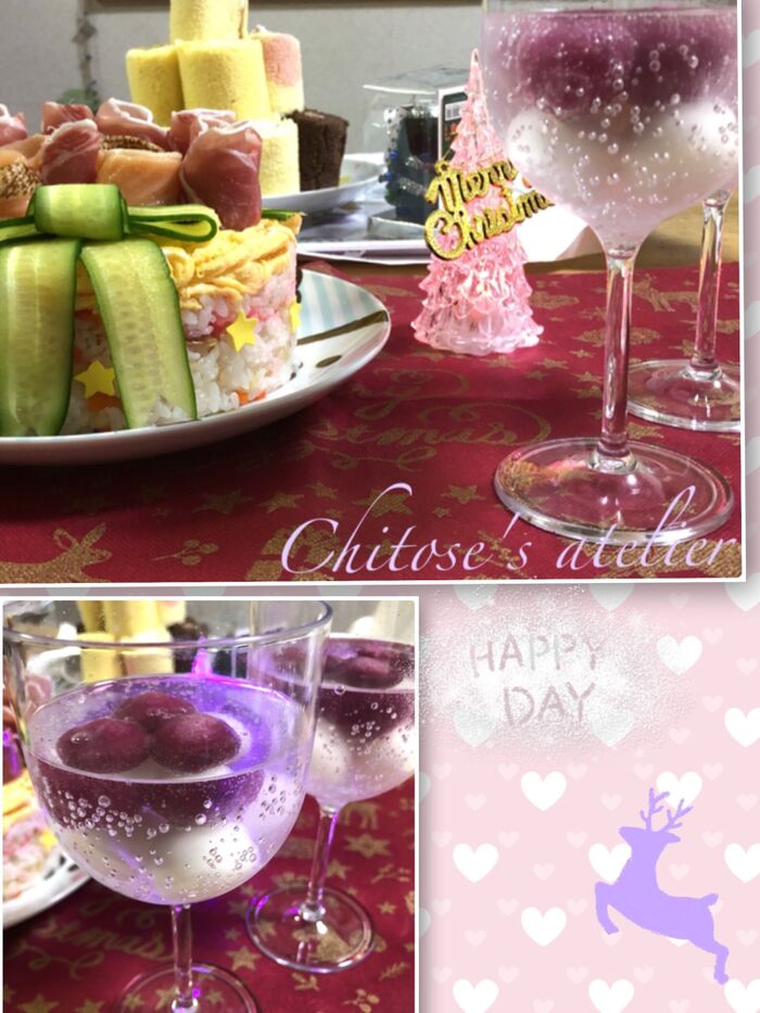 さぁパーティーの始まり♬ロールケーキタワー&アイスの実ソーダ♡