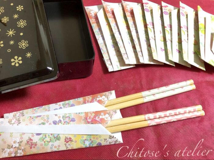 和柄で高見え✨祝い箸袋⭐︎