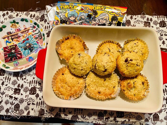 油なし!ビックリマンチョコを使ってチョコチップマドレーヌ