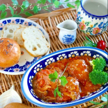 レンジで10分♪ふんわり柔らか~コロコロ煮込みハンバーグ