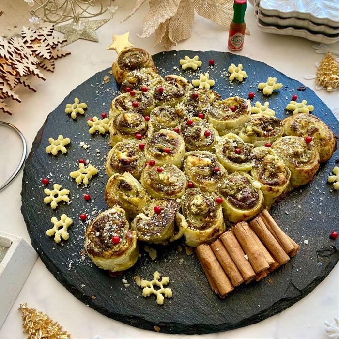 市販のパイ生地でお手軽に〜クリスマスツリーパイ