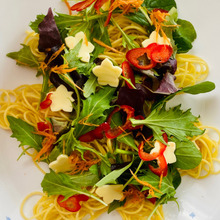 盛り付け一つで!カラフルクリスマスツリーパスタ🎶