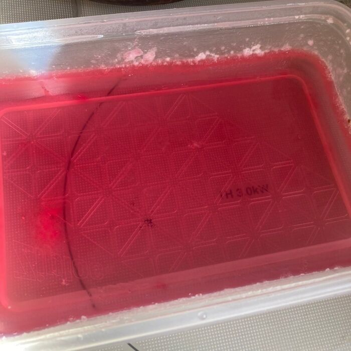 ゼライスイチゴ味を作りました