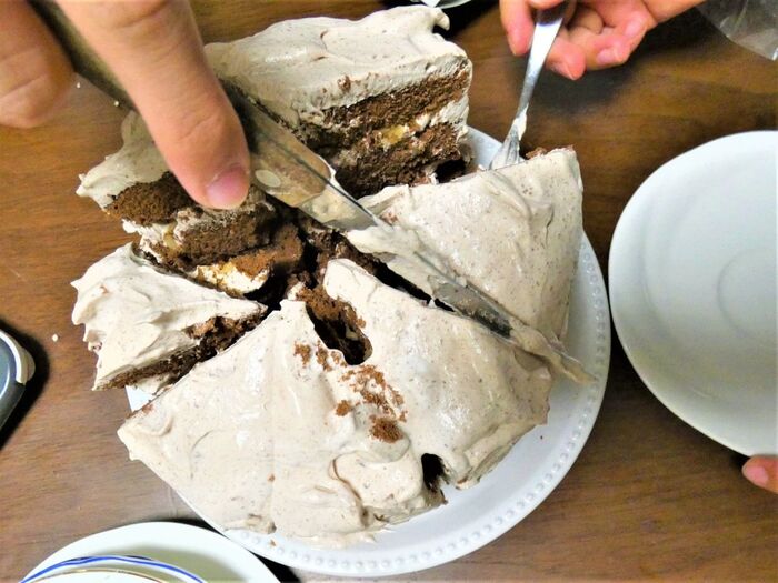 深夜のケーキパーティ!