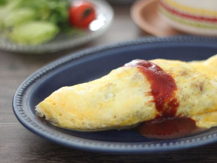 ギルトフリー!オートミールと大豆ミートのオムレツ