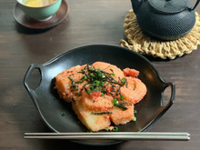 お餅消費♪たらこバター餅