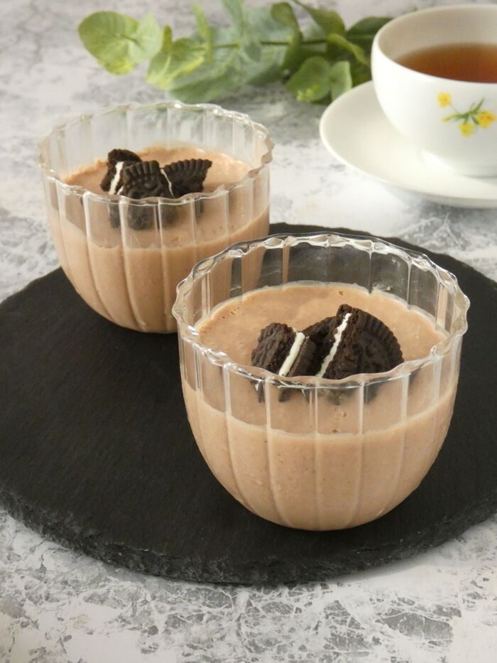 豆腐でヘルシー★チョコレアチーズケーキ