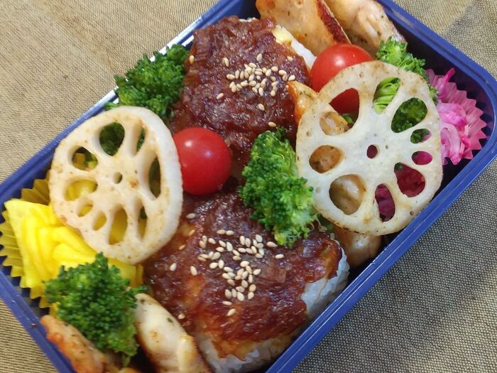 ネギ味噌おにぎり弁当