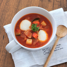 コロコロ野菜たっぷり!モッツアレラチーズ入りミネストローネ