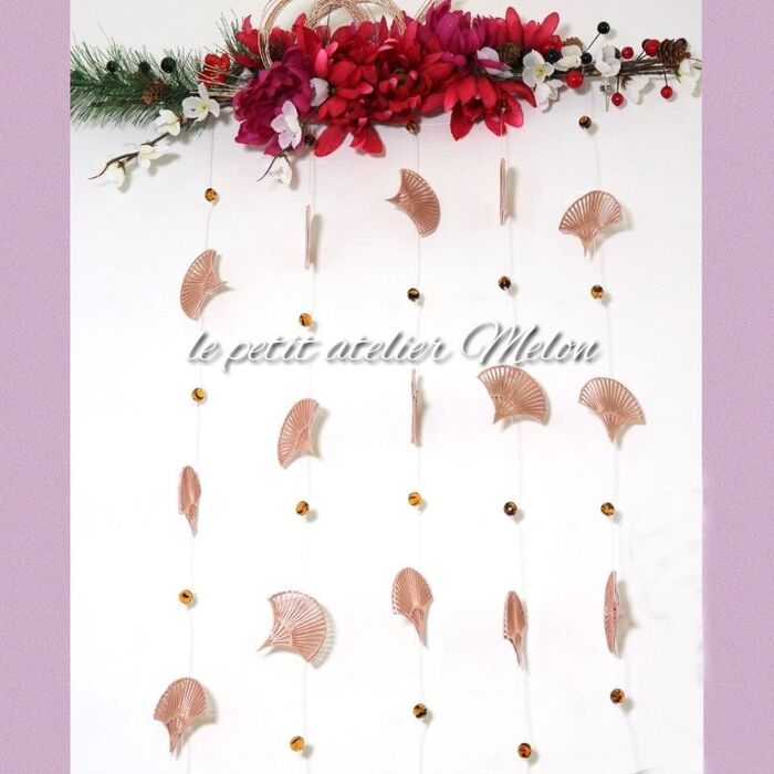 【100均】ランチョンマットで130cm和モダン吊るし飾り♡