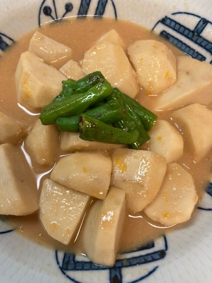里芋の柚子みそ煮