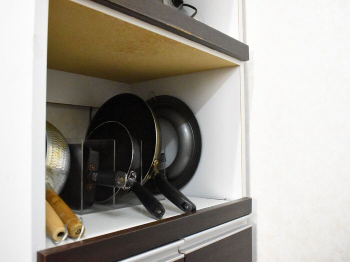 スムーズに出し入れできるオープン収納にチェンジ!