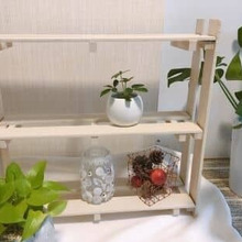 100均の材料でガーデニング用の棚をDIY!