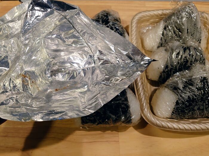 6個作っても、米粒はつきません