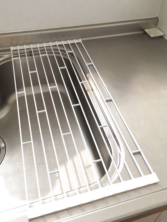 水切りカゴを変えて大正解!スッキリキッチンが習慣化!