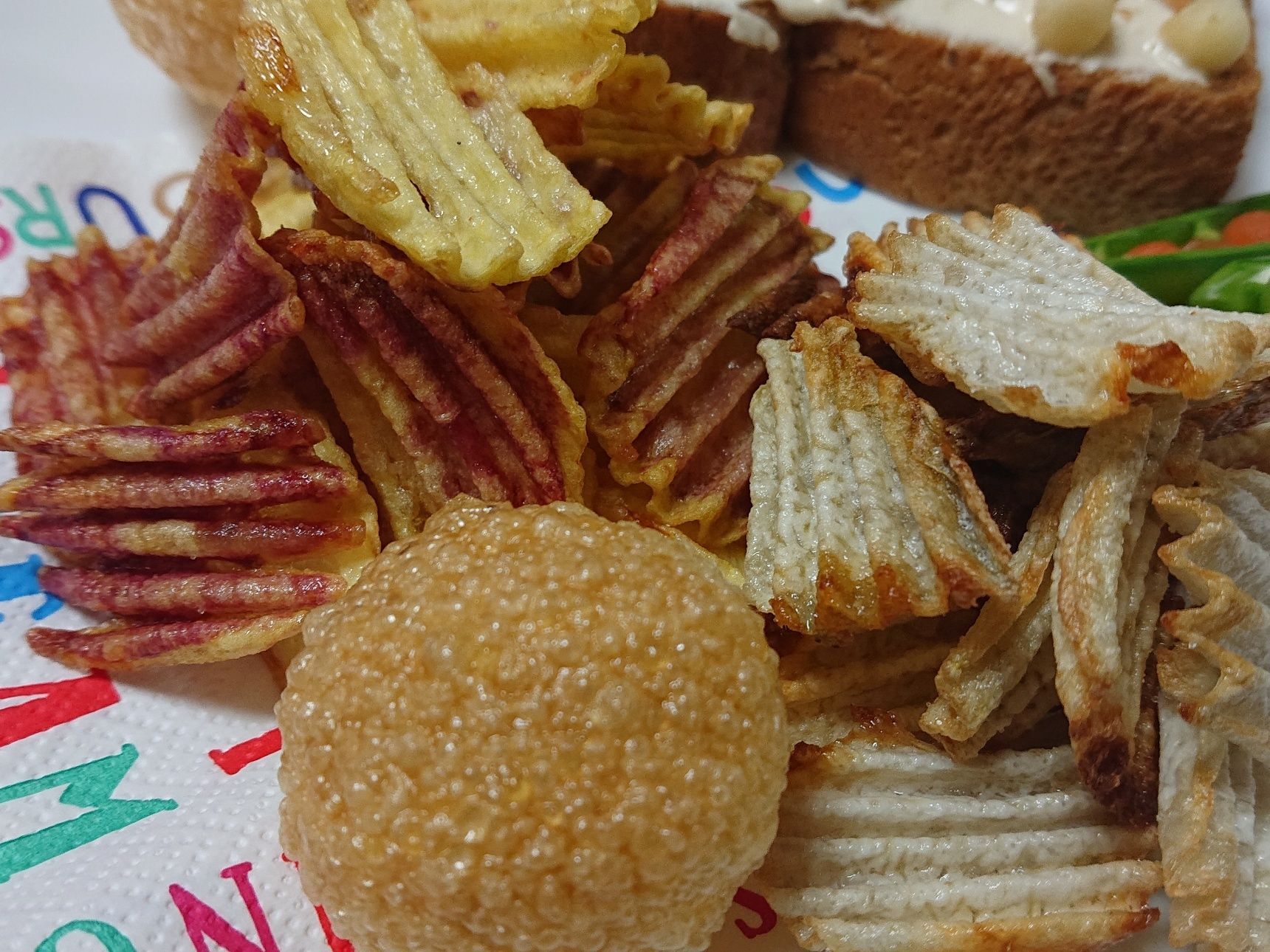 chips　ポテト＆里芋　　　パニプリパパド
