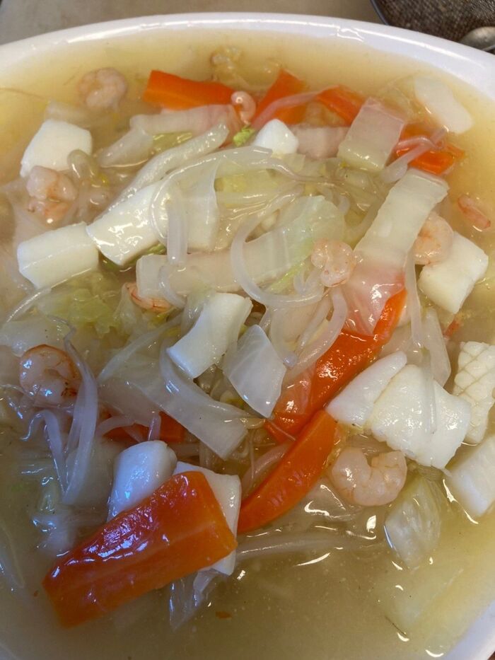 塩ラーメンで本格的な海鮮焼きそばが出来る♪