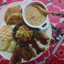 全力で、春キャベツと遊ぶ、スロー、ギャレ、ピュレ、ファルス、クリスプ、gカレー🌺🌺🌺🌺