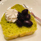甘さ、脂質控えめな、抹茶ケーキ♪
