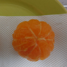 みかんが・・・・・つるつるになる実験 !!