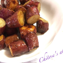 フライパン1つで揚げない大学芋♪