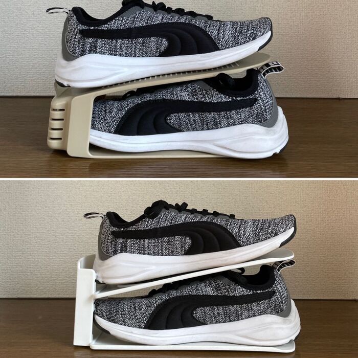 スニーカーをいれてみると