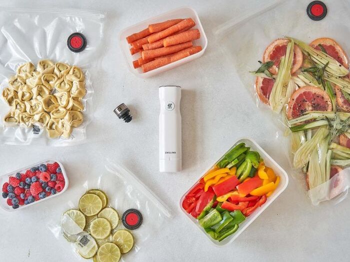 残った野菜と薬味は鮮度を保って保存。フレッシュ&セーブ