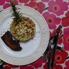 KALDI デュカ風ナッツライスの素で・・・・・launchplate