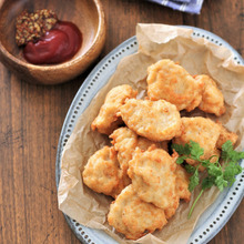 卵不使用!袋の上からもみもみするだけ。ふわふわチキンナゲット