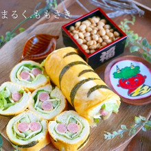 節分に♪鬼のパンツ柄のロールサンド