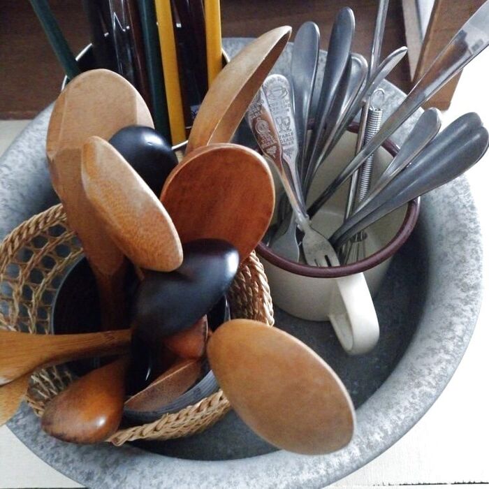 ちなみに、これまでの、カトラリー収納!