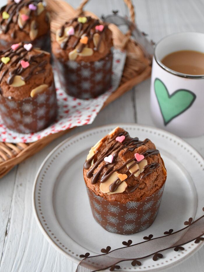 バレンタインに♡親子で作れる簡単チョコレートマフィン