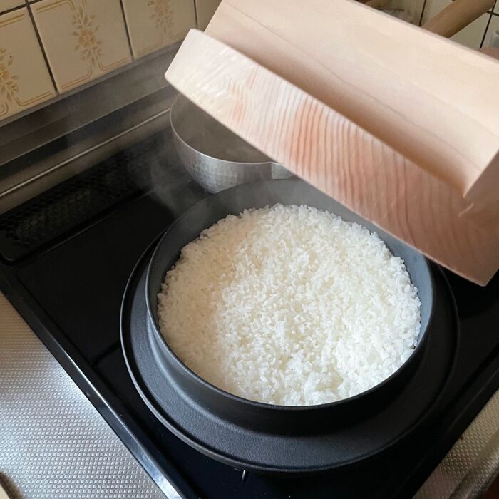 釜でご飯を炊くデビュー