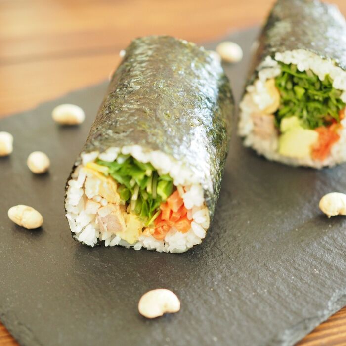 レモンでさっぱり!カツオのガリバタステーキで恵方巻