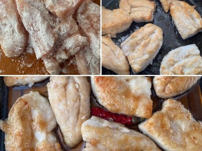 ②ささみを焼く