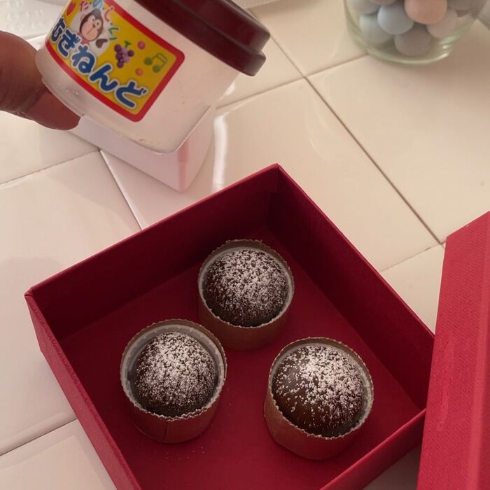 可愛い箱に詰めたらできあがり!