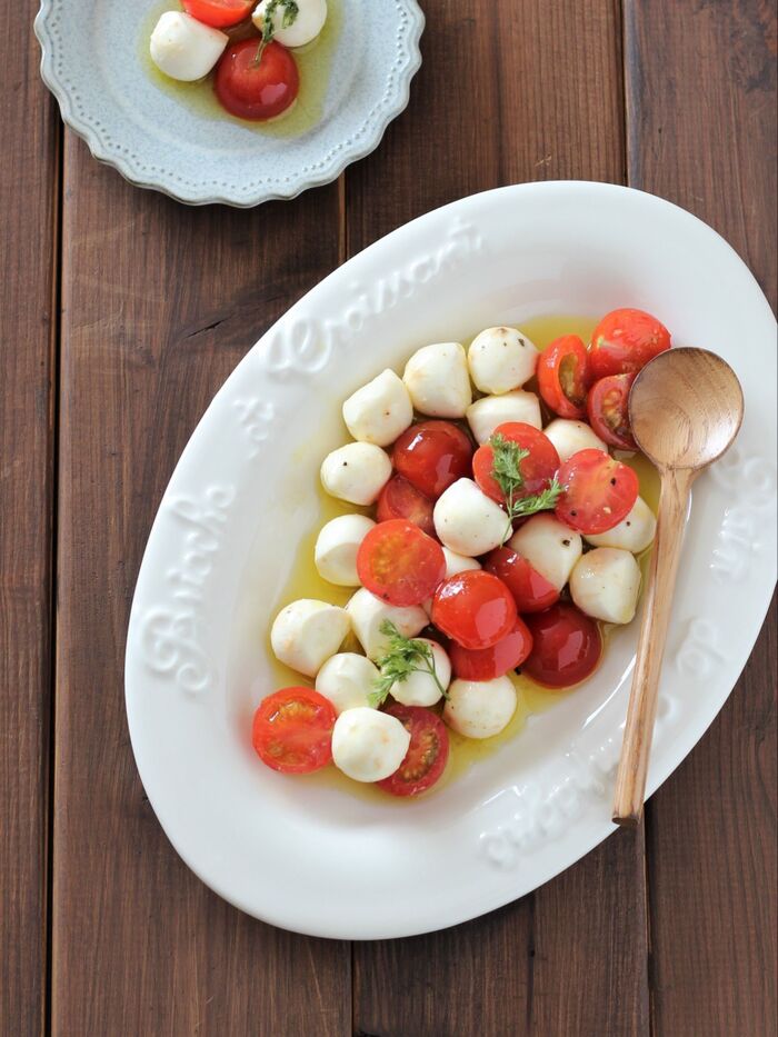 和でも洋でも楽しめる!ミニトマトのガーリックオイルマリネ