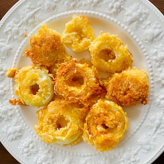 味付けいらず〜〜オニオンリングチーズフライ