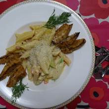 バンブーのペンネ、穴があったら入りたい!! かんずりの誘惑!!