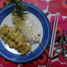 チョロギの天ぷら