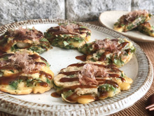 【お昼ごはんにオススメ】貧血予防に!カキと春菊のミニお好み焼き #ランチ