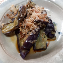 レンチン#簡単#ポン酢かけるだけの茄子のおかず