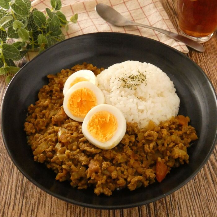 豆とひき肉のキーマカレー