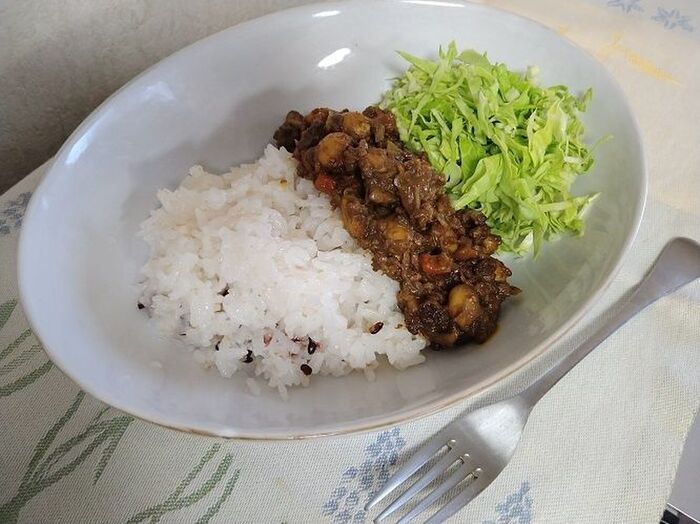 豆入りドライカレー