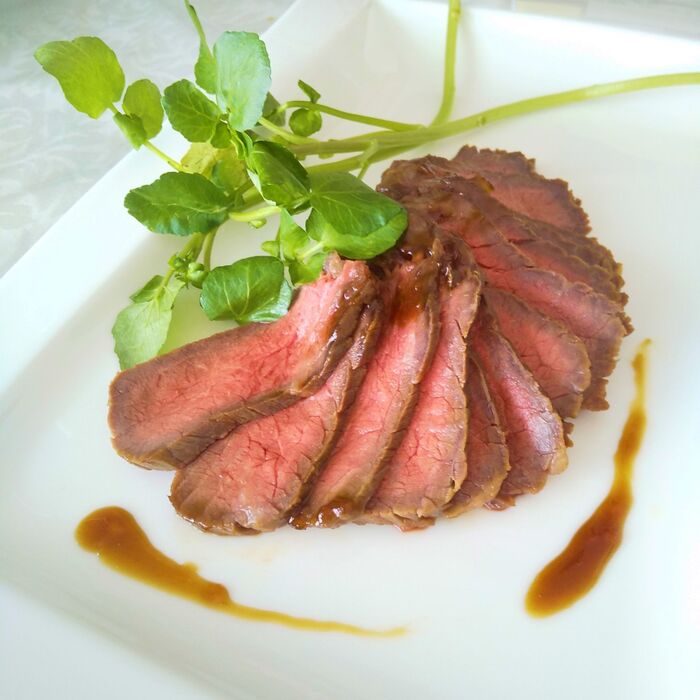 ローストビーフは肉がやわらかくなる♫